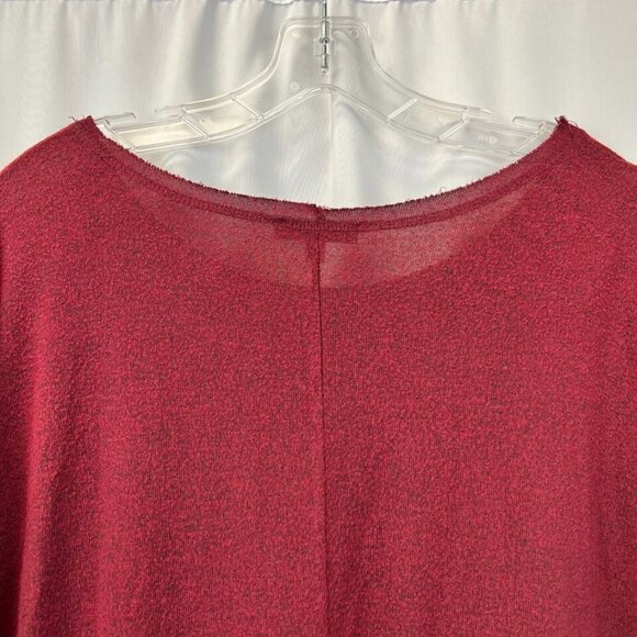 Moa Moa Womens Burgundy Round Neck 3/4 Sleeve Knit Pullover Sweater Size Large - Picture 4 of 8